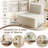 Bean Bag Chair,Accent Chair,Modular Sherpa Sofa Chair,Floor Sofa for Adults,Fireside Chair,Reading Chair for Living Room,Bedroom,Office,Beige