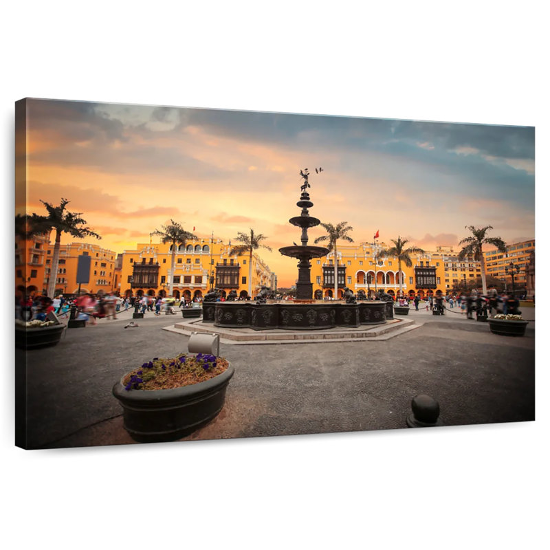 Lima Main Square, 34" H x 51" W