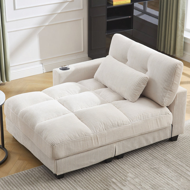 Canapé-lit, canapé-lit, chaise longue, Beige
