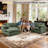 144" Chenille Sectional Corner Sofa 7 Pieces Oversized Comfy Modular Reversible Couch With Upholstered Movable Ottoman-1978611655