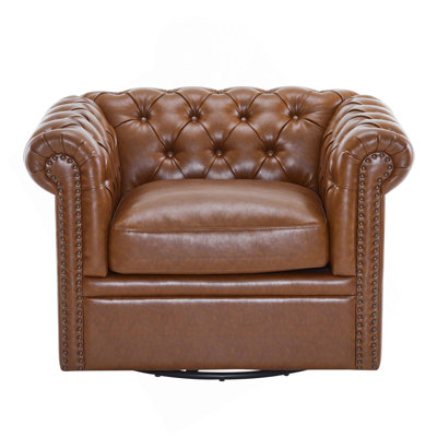 Fauteuil club pivotant Chesterfield