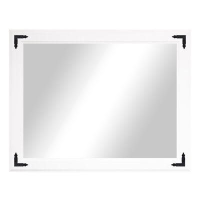 Rayne Heritage Hardwood Poplar Mirror With Decorative Corner Brackets