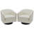 Applewold Upholstered Beige Cotton Blend Swivel Barrel Chair with Solid Wood Base-1684772859