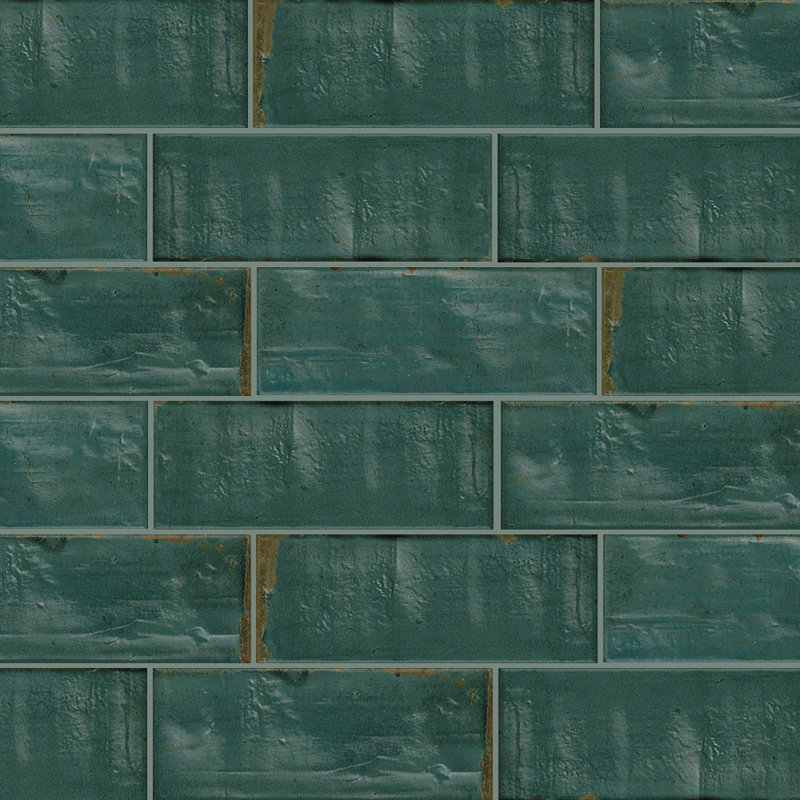 Autumn Essentials 3X8 Porcelain Wall and Floor Tile, Blue