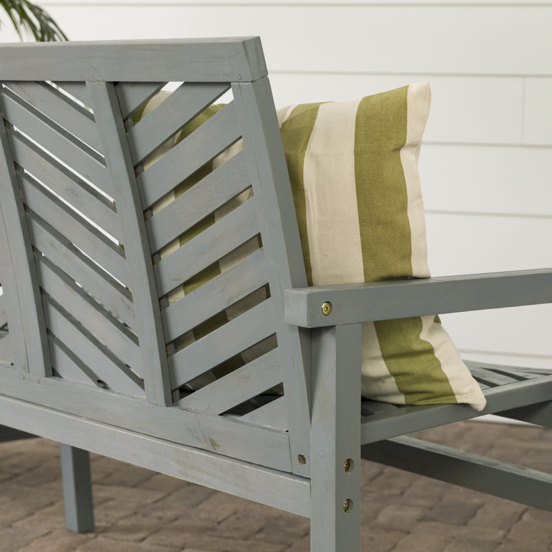 Banc de jardin Harbison, Gris délavé