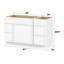 Base de meuble-lavabo simple 51 po seulement-97679225