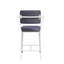 Ensemble de 2 chaises carrées élégantes à hauteur de comptoir-131212528