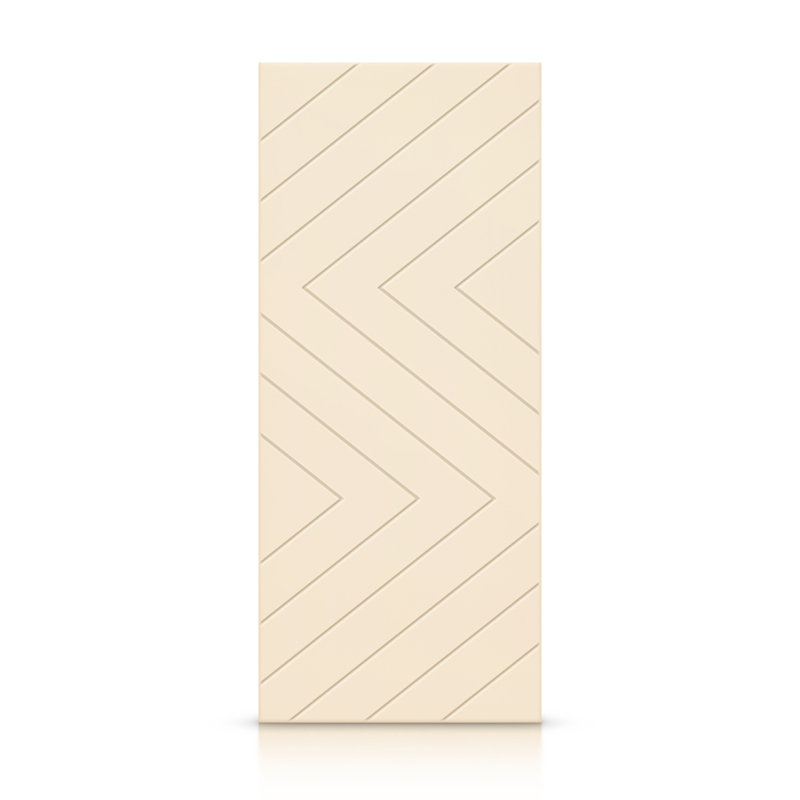 Porte standard à panneaux en bois manufacturé, Beige, 30 po x 80 po