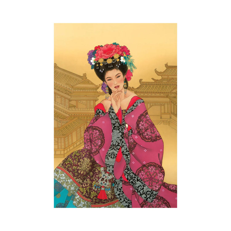 Empress Wu - Painting on Canvas, Wrapped Canvas, 66.04 cm H x 45.72 cm W