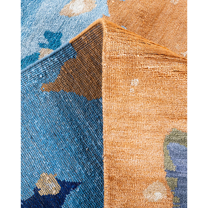 Overdyed One-of-a-Kind 9' 2" X 12' 1" Hand Knotted Area Rug