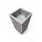 Square Grove Column Planter - Grey Brown-1984462912