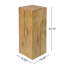 Tables d'appoint carrées à colonnes rétro de style naturel rétro, avec des hauteurs variées et polyvalentes pour une utilisation polyvalente-1529009803