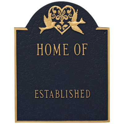 4-Line Wall Address Plaque