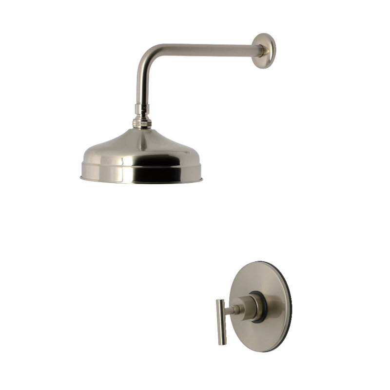 Robinet de douche Kingston à poignée simple Kingston, Nickel brossé