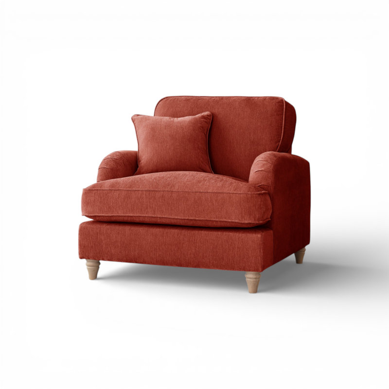 Galilee Upholstered Armchair, Apricot