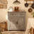 Light Gray-Washed Wood Farmhouse Barn-Door Storage Cabinet, Coffee Bar Buffet Sideboard For Kitchen And Living Room-1219262486