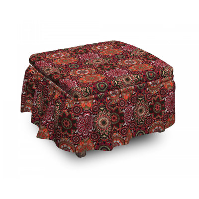Box Cushion Ottoman Slipcover