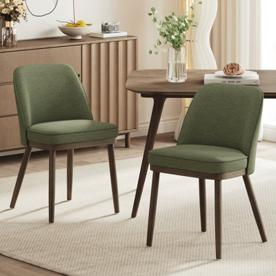 Chaise rembourrée en bois massif