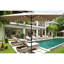 Parasol d'extérieur 10 x 6,5 pi avec auvent solaire, stabilité des couleurs jusqu'au niveau 4, pour patio rectangulaire près de la piscine 26 10 pi x 6,5 pi, inclinable, piscine et jardin-350816409