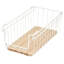 Wire & Wood Open Front Kitchen Pantry And Cabinet Organizer Bin, 10” X 8” X 6”-243337623