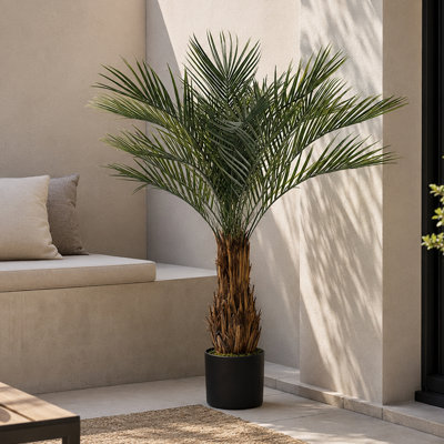120cm Faux Palm Plant in Pot Liner