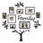 Family Tree Picture Frame Wall Decor Set