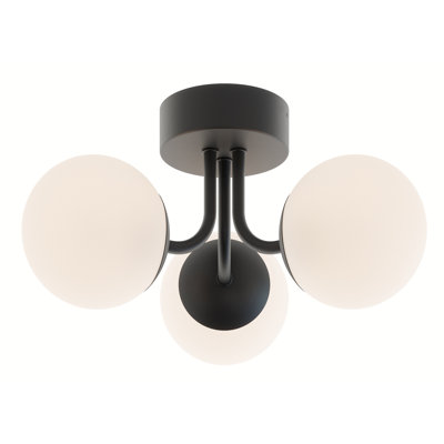 Deiniol Glass LED Semi Flush Mount