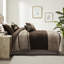 Édredon pour grand lit 7 pièces - simili suède brun, literie grand, design élégant-122457510-122457509
