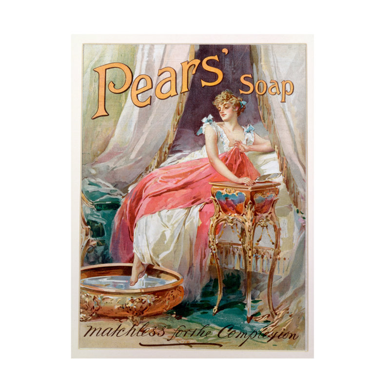 Art anglais sur toile, poires anglaises, 1898, H 24 po x l 18 po