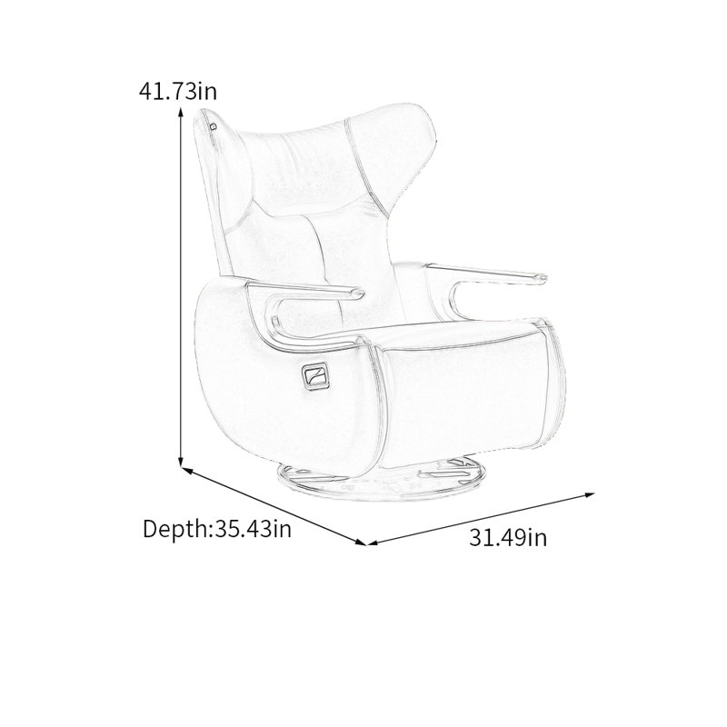 Fauteuil inclinable ergonomique, Brown