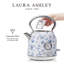 Bouilloire dôme en acier inoxydable 1,7 l, rose de Chine