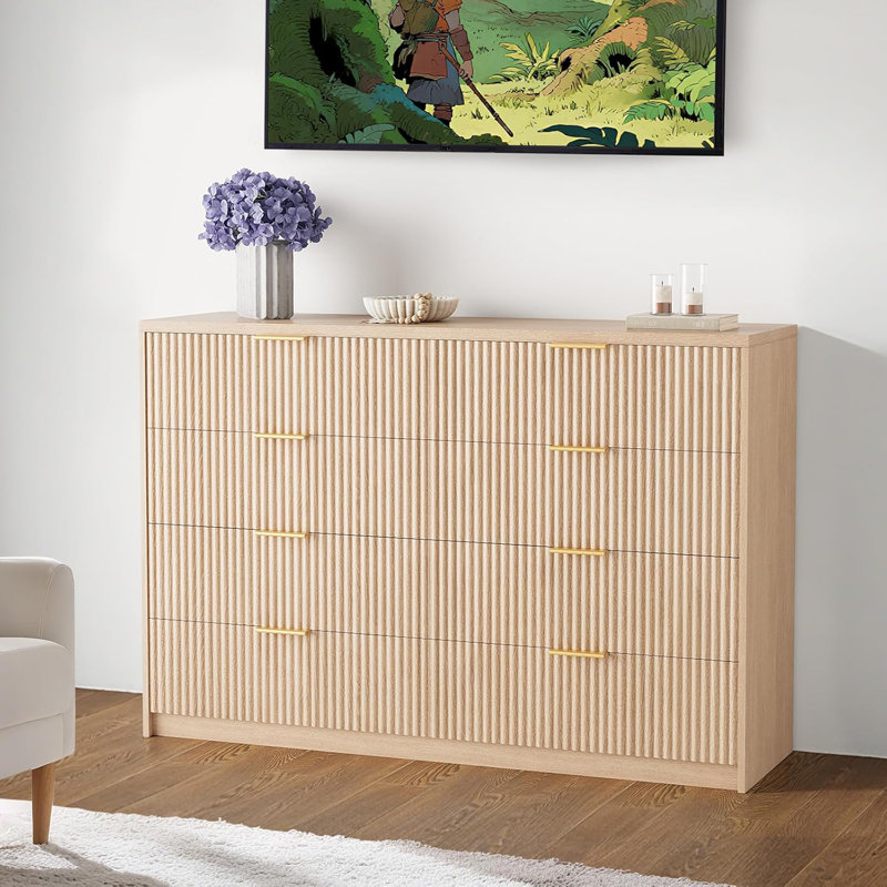 Commode à tiroirs, armoire de rangement de chambre à coucher avec tiroirs, commode de chambre en bois pour l'organisation de placard