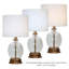 Lampe de table rechargeable en verre Ellery