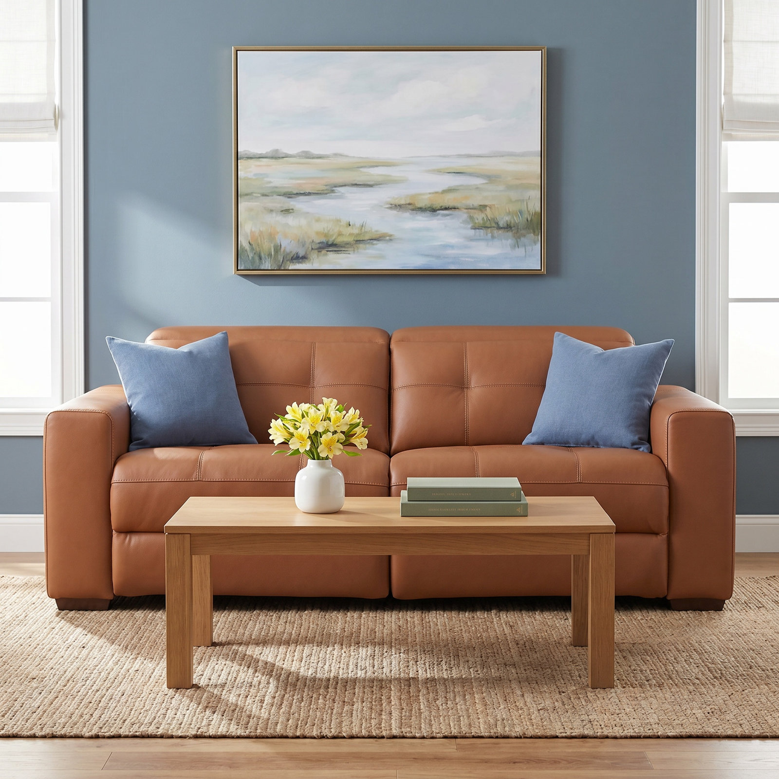 Aspen 82" Genuine Leather Reclining Sofa
