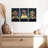 " Dogs Abstract Color Multi Piece Canvas Print " 3 - Pieces-93059153