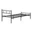 Adrina Minimalist Black Metal Bed Frame With Heart Scroll Design-1450832894