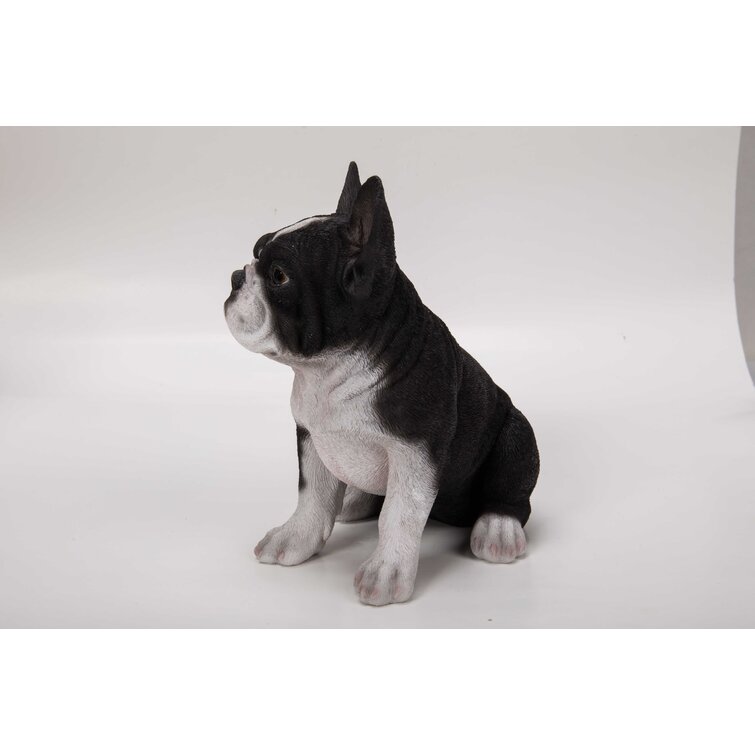 Hi-Line Gift 7 Sitting Sleepy Bulldog Puppy Garden Statue