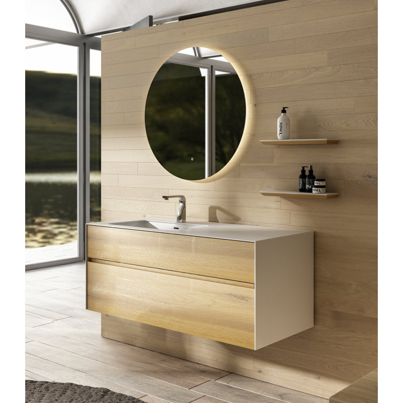 Angela 48 " W With Solid Surface Top with Mirror