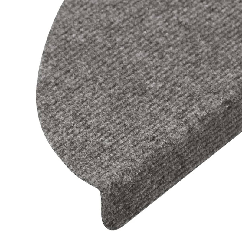 Llareli Stair Tread, Half-Round 22.5cm x 65cm, Anthracite