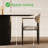 Ackley Modern Beige Boucle Accent Dining Arm Chair-668368790