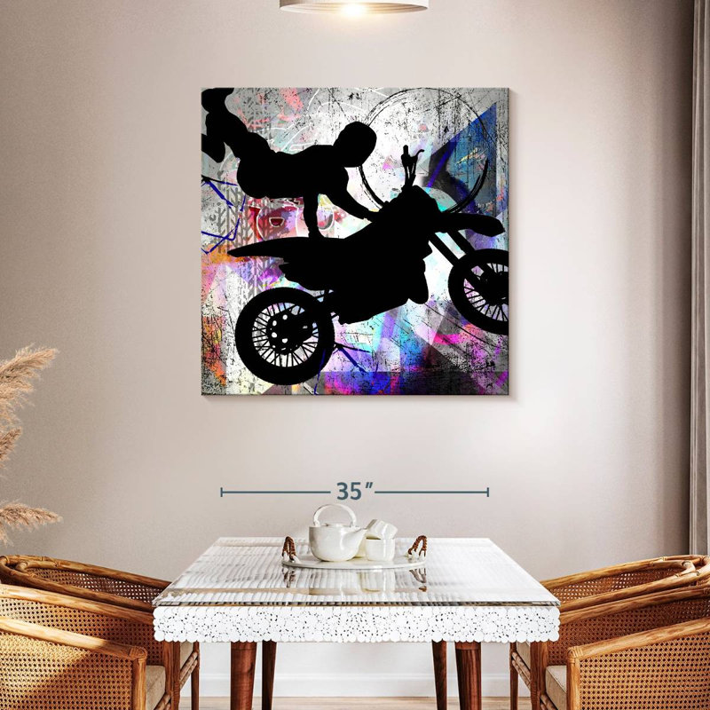 Sireci Extreme Motocross II, 39" H x 39" W