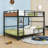 Metal Bunk Bed With Easy Convertibility And Ladder-1340025979-1340025981