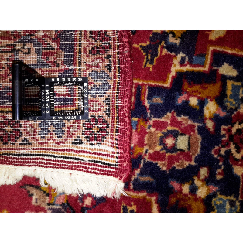 Nanka Wool Oriental Area Rug in Red