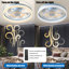 Ventilateurs de plafond avec lumières à DEL à intensité variable, installation intégrée de ventilateurs de plafond minces et modernes (bleu)-69721476