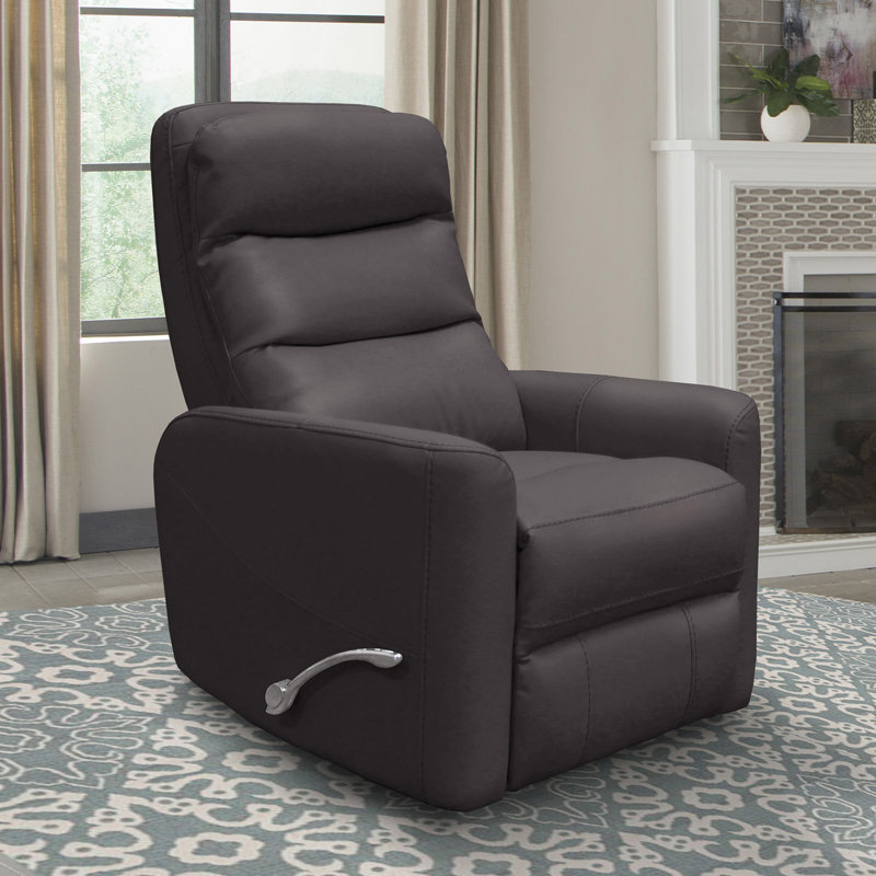 Casarez 31" Upholstered Manual Swivel Glider Recliner Two Pack, Chocolate