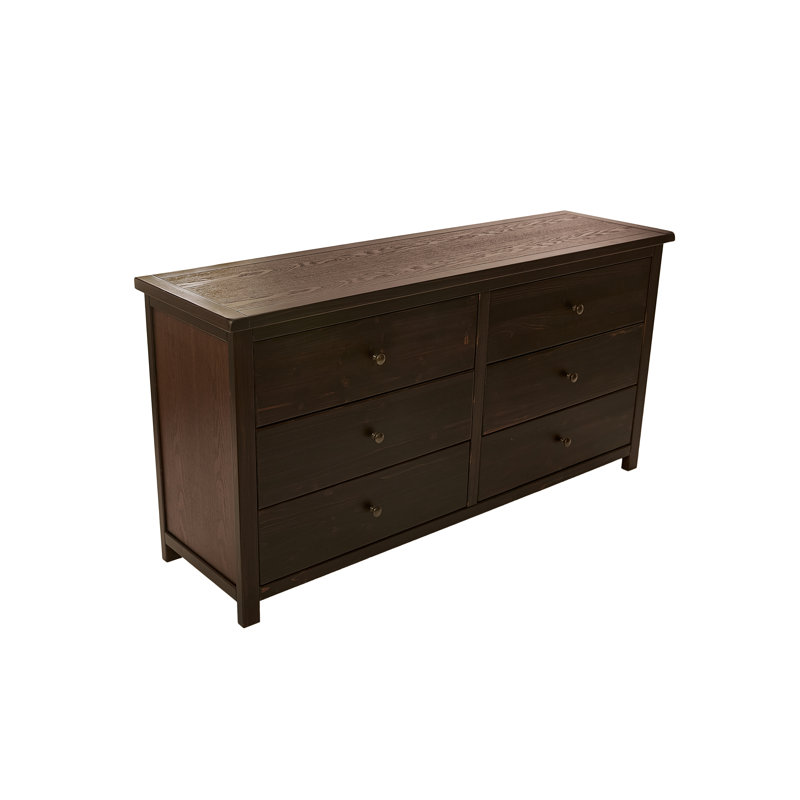 Commode 6 tiroirs Arise-sun, Marron foncé