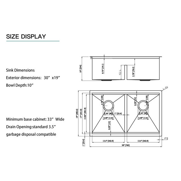 Dimensions du produit