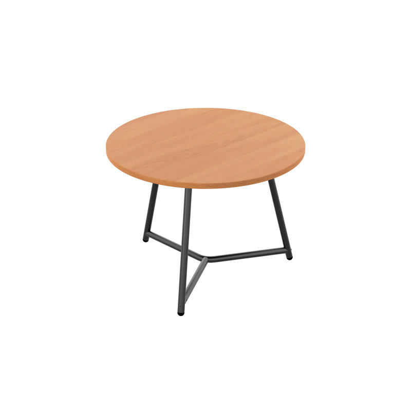 Three Leg Coffee Table, 43.5cm H x 60cm W x 60cm D, Beech