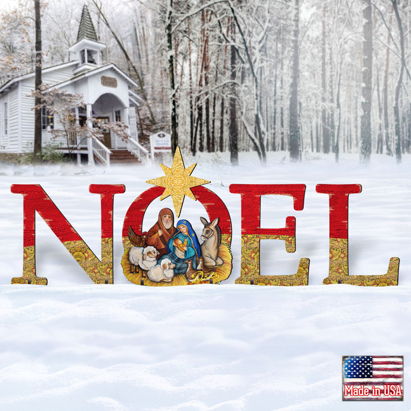 Noel Nativity Yard Lawn Art