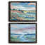 Vue pastorale - Ensemble de 2 peintures sur toile encadrées-716419609-716419611